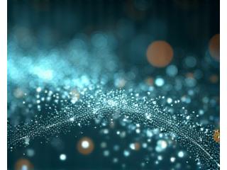Abstract image of fragmented sleep waves on a graph, symbolizing poor sleep quality.